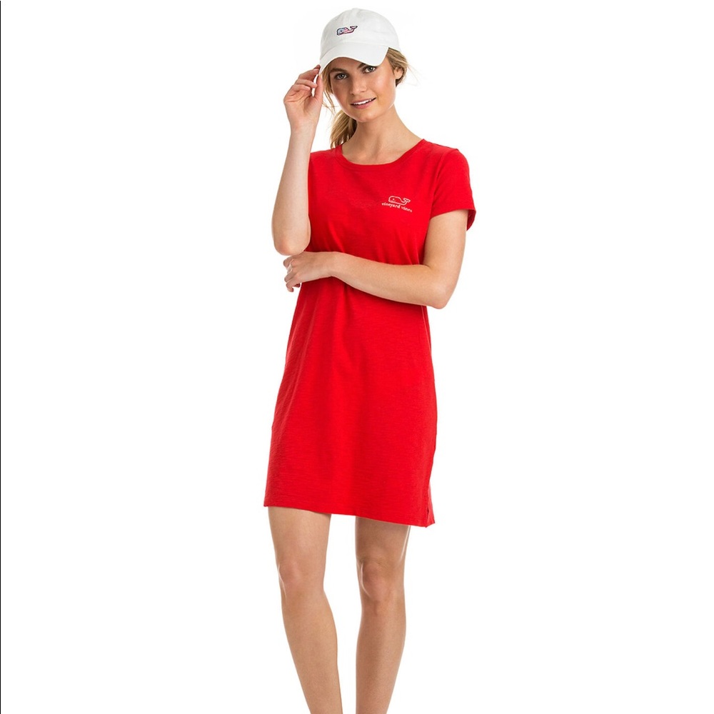 New Red Vineyard Vines T Shirt Dress/Coverup